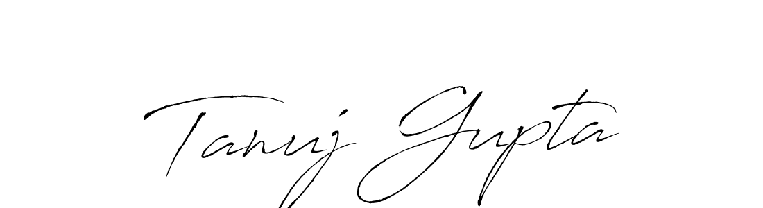 Design your own signature with our free online signature maker. With this signature software, you can create a handwritten (Antro_Vectra) signature for name Tanuj Gupta. Tanuj Gupta signature style 6 images and pictures png
