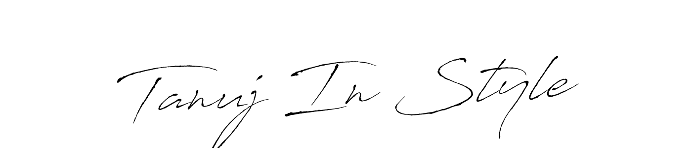 Once you've used our free online signature maker to create your best signature Antro_Vectra style, it's time to enjoy all of the benefits that Tanuj In Style name signing documents. Tanuj In Style signature style 6 images and pictures png