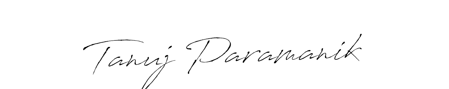 Create a beautiful signature design for name Tanuj Paramanik. With this signature (Antro_Vectra) fonts, you can make a handwritten signature for free. Tanuj Paramanik signature style 6 images and pictures png