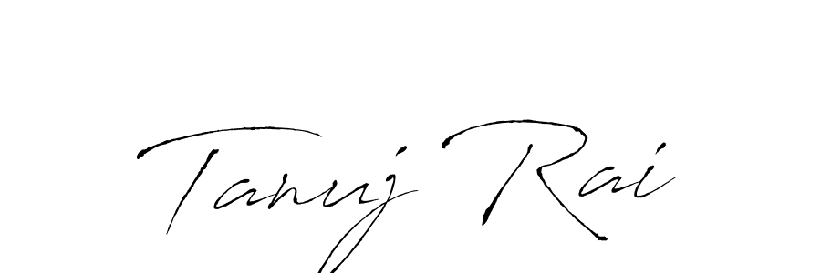 The best way (Antro_Vectra) to make a short signature is to pick only two or three words in your name. The name Tanuj Rai include a total of six letters. For converting this name. Tanuj Rai signature style 6 images and pictures png