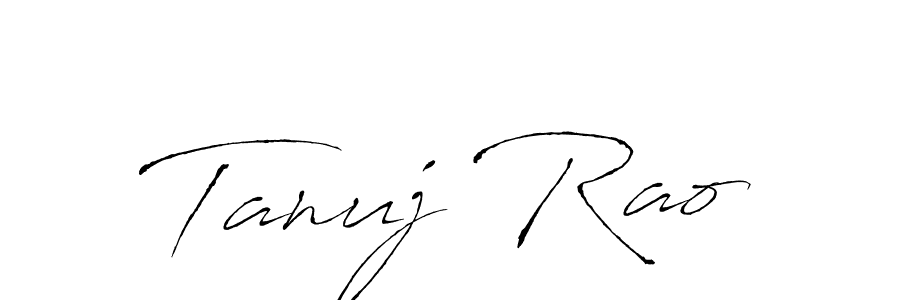 How to make Tanuj Rao signature? Antro_Vectra is a professional autograph style. Create handwritten signature for Tanuj Rao name. Tanuj Rao signature style 6 images and pictures png