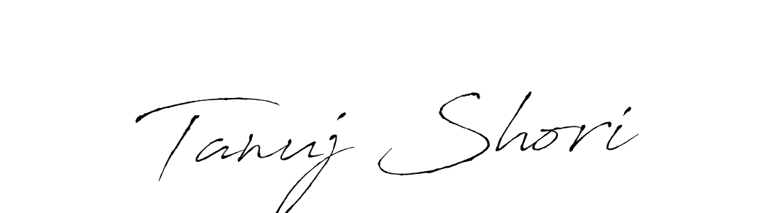 You should practise on your own different ways (Antro_Vectra) to write your name (Tanuj Shori) in signature. don't let someone else do it for you. Tanuj Shori signature style 6 images and pictures png