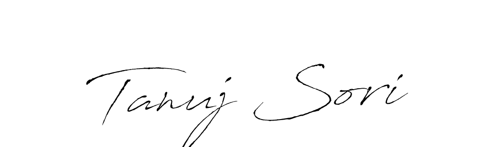 The best way (Antro_Vectra) to make a short signature is to pick only two or three words in your name. The name Tanuj Sori include a total of six letters. For converting this name. Tanuj Sori signature style 6 images and pictures png