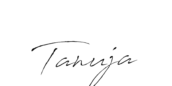 How to make Tanuja name signature. Use Antro_Vectra style for creating short signs online. This is the latest handwritten sign. Tanuja signature style 6 images and pictures png