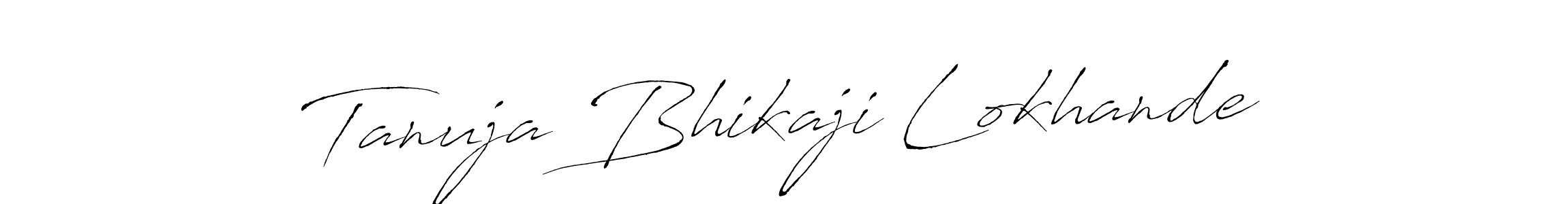 You can use this online signature creator to create a handwritten signature for the name Tanuja Bhikaji Lokhande. This is the best online autograph maker. Tanuja Bhikaji Lokhande signature style 6 images and pictures png