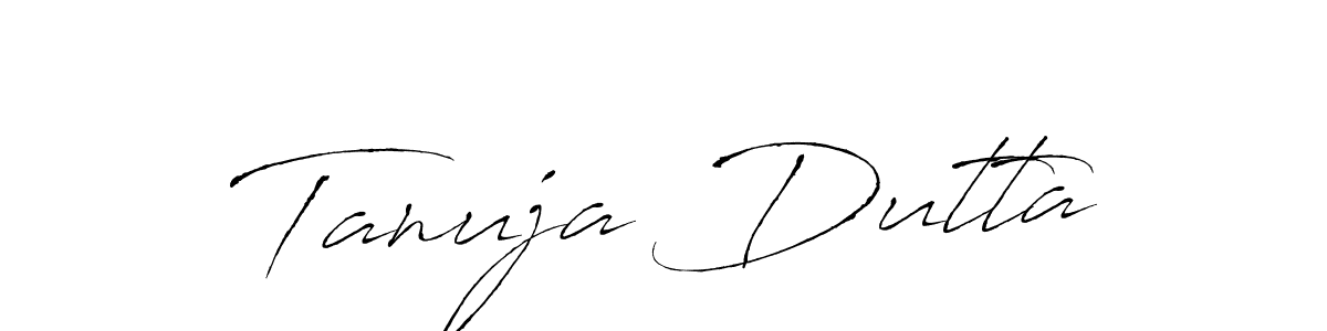 It looks lik you need a new signature style for name Tanuja Dutta. Design unique handwritten (Antro_Vectra) signature with our free signature maker in just a few clicks. Tanuja Dutta signature style 6 images and pictures png