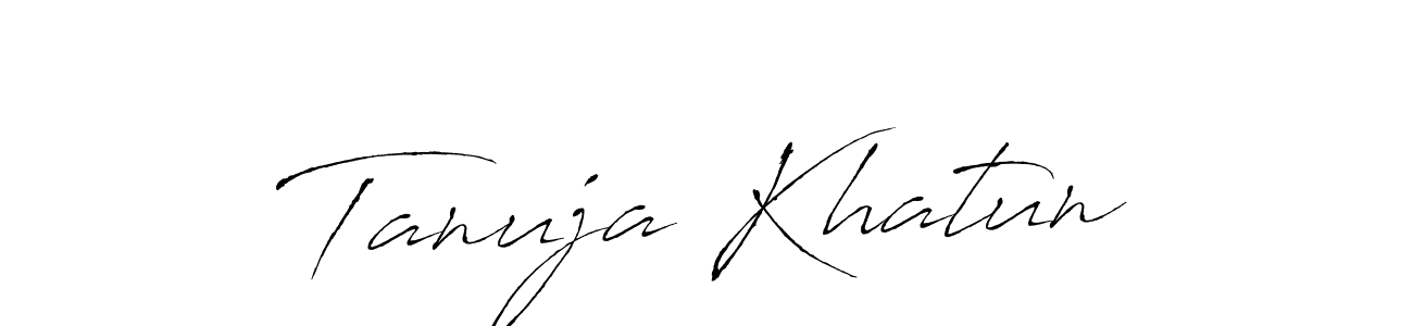 Make a beautiful signature design for name Tanuja Khatun. Use this online signature maker to create a handwritten signature for free. Tanuja Khatun signature style 6 images and pictures png