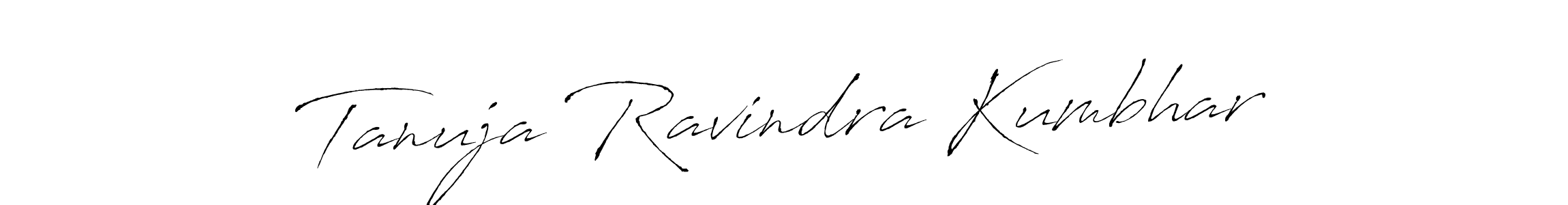 Tanuja Ravindra Kumbhar stylish signature style. Best Handwritten Sign (Antro_Vectra) for my name. Handwritten Signature Collection Ideas for my name Tanuja Ravindra Kumbhar. Tanuja Ravindra Kumbhar signature style 6 images and pictures png