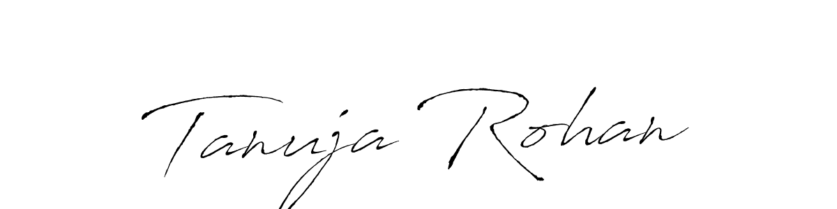 if you are searching for the best signature style for your name Tanuja Rohan. so please give up your signature search. here we have designed multiple signature styles  using Antro_Vectra. Tanuja Rohan signature style 6 images and pictures png