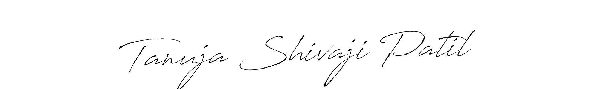 How to make Tanuja Shivaji Patil signature? Antro_Vectra is a professional autograph style. Create handwritten signature for Tanuja Shivaji Patil name. Tanuja Shivaji Patil signature style 6 images and pictures png