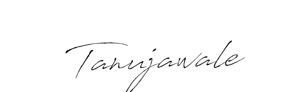 Tanujawale stylish signature style. Best Handwritten Sign (Antro_Vectra) for my name. Handwritten Signature Collection Ideas for my name Tanujawale. Tanujawale signature style 6 images and pictures png
