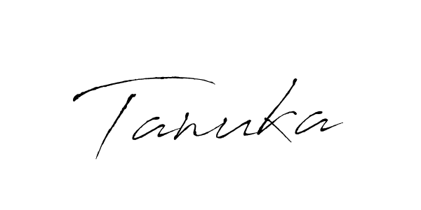 Make a beautiful signature design for name Tanuka. With this signature (Antro_Vectra) style, you can create a handwritten signature for free. Tanuka signature style 6 images and pictures png