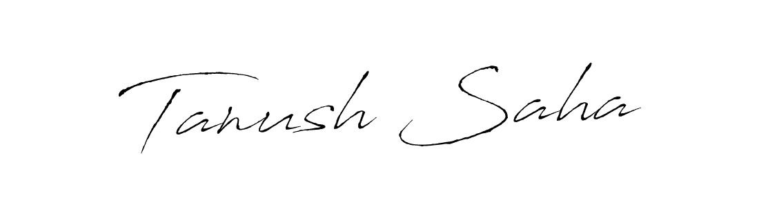 Create a beautiful signature design for name Tanush Saha. With this signature (Antro_Vectra) fonts, you can make a handwritten signature for free. Tanush Saha signature style 6 images and pictures png