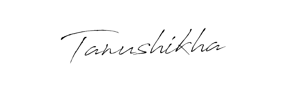 Use a signature maker to create a handwritten signature online. With this signature software, you can design (Antro_Vectra) your own signature for name Tanushikha. Tanushikha signature style 6 images and pictures png