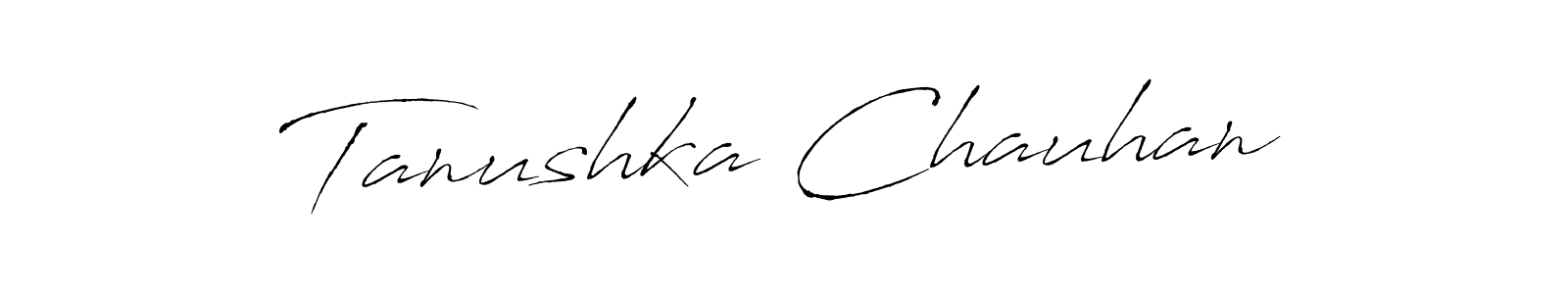 Antro_Vectra is a professional signature style that is perfect for those who want to add a touch of class to their signature. It is also a great choice for those who want to make their signature more unique. Get Tanushka Chauhan name to fancy signature for free. Tanushka Chauhan signature style 6 images and pictures png