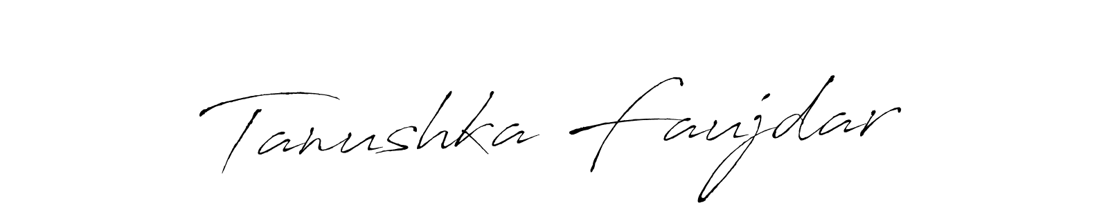 Make a beautiful signature design for name Tanushka Faujdar. With this signature (Antro_Vectra) style, you can create a handwritten signature for free. Tanushka Faujdar signature style 6 images and pictures png
