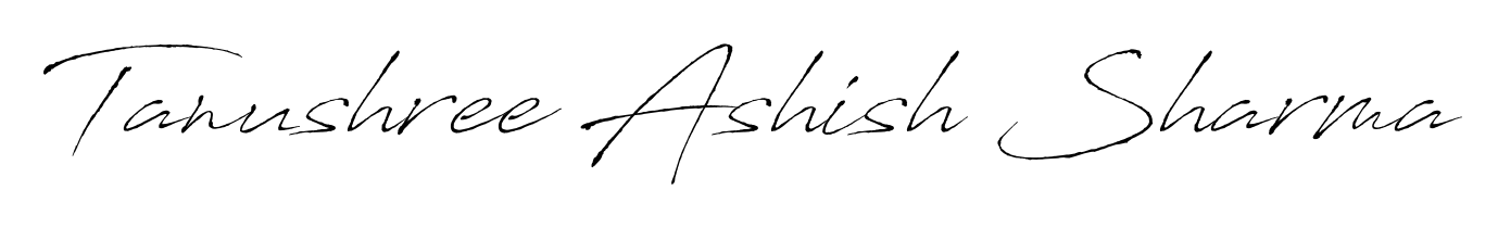The Antro_Vectra signature style provides a bold statement for name Tanushree Ashish Sharma. Designed for business owners, executives, and leaders. Tanushree Ashish Sharma signature style 6 images and pictures png