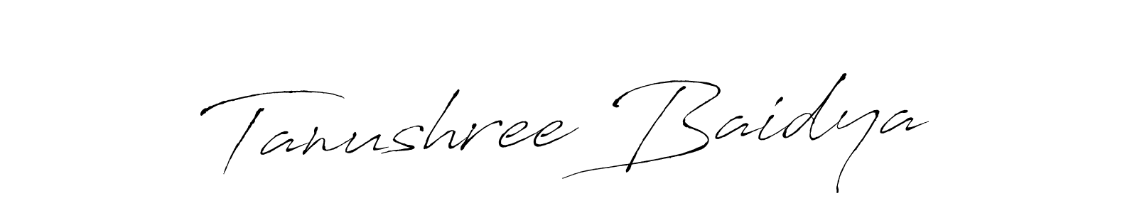 Make a beautiful signature design for name Tanushree Baidya. Use this online signature maker to create a handwritten signature for free. Tanushree Baidya signature style 6 images and pictures png