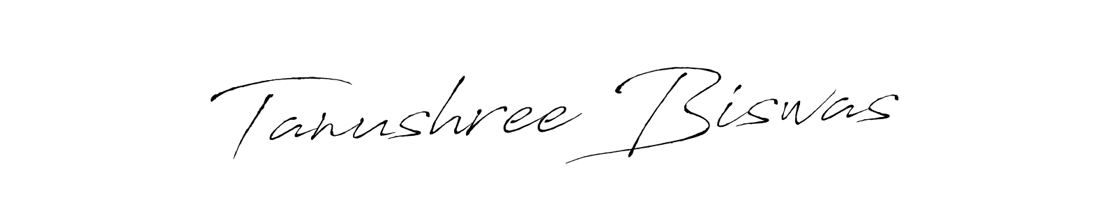 Create a beautiful signature design for name Tanushree Biswas. With this signature (Antro_Vectra) fonts, you can make a handwritten signature for free. Tanushree Biswas signature style 6 images and pictures png