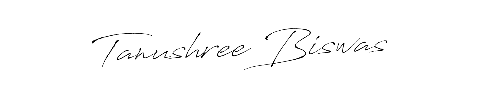 Create a beautiful signature design for name Tanushree Biswas. With this signature (Antro_Vectra) fonts, you can make a handwritten signature for free. Tanushree Biswas signature style 6 images and pictures png