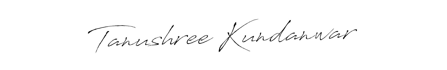 You should practise on your own different ways (Antro_Vectra) to write your name (Tanushree Kundanwar) in signature. don't let someone else do it for you. Tanushree Kundanwar signature style 6 images and pictures png