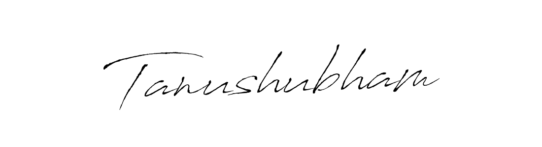 Create a beautiful signature design for name Tanushubham. With this signature (Antro_Vectra) fonts, you can make a handwritten signature for free. Tanushubham signature style 6 images and pictures png