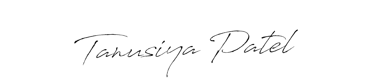 Use a signature maker to create a handwritten signature online. With this signature software, you can design (Antro_Vectra) your own signature for name Tanusiya Patel. Tanusiya Patel signature style 6 images and pictures png