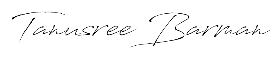 Try this chic Tanusree Barman handwritten sign style. Using Antro_Vectra font elements, it gives your name a sleek, memorable identity. Tanusree Barman signature style 6 images and pictures png