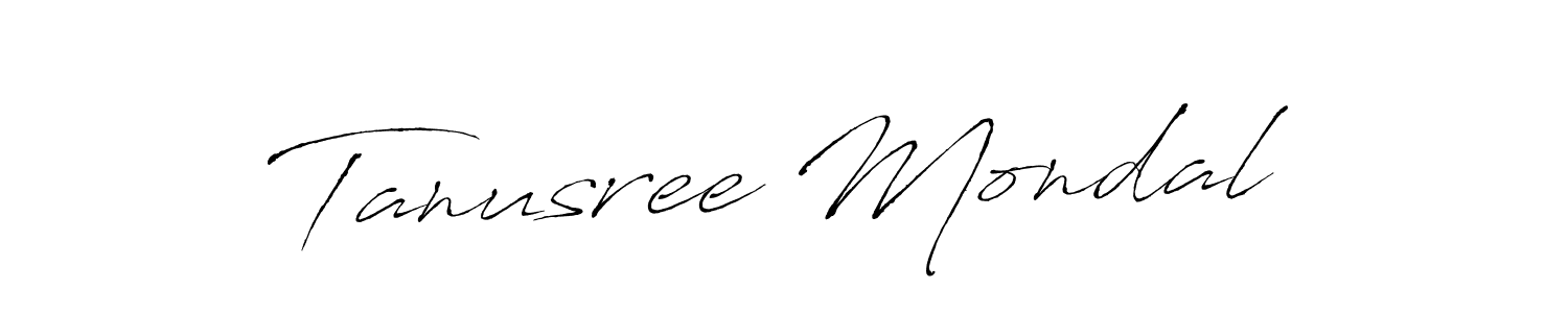 Design your own signature with our free online signature maker. With this signature software, you can create a handwritten (Antro_Vectra) signature for name Tanusree Mondal. Tanusree Mondal signature style 6 images and pictures png