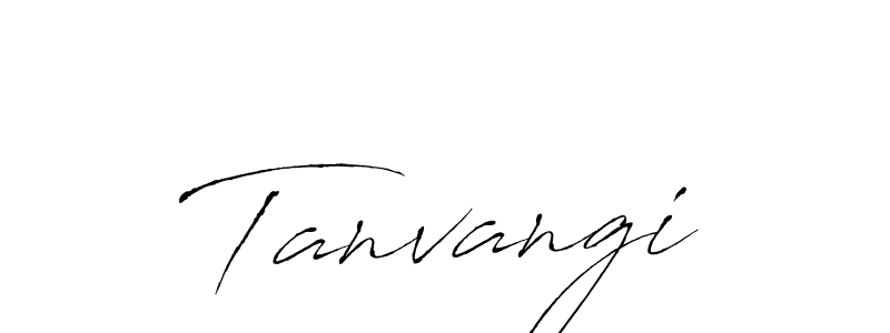 How to make Tanvangi signature? Antro_Vectra is a professional autograph style. Create handwritten signature for Tanvangi name. Tanvangi signature style 6 images and pictures png