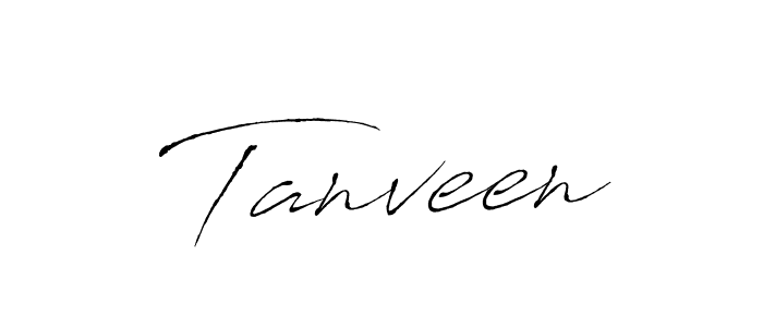 How to make Tanveen signature? Antro_Vectra is a professional autograph style. Create handwritten signature for Tanveen name. Tanveen signature style 6 images and pictures png