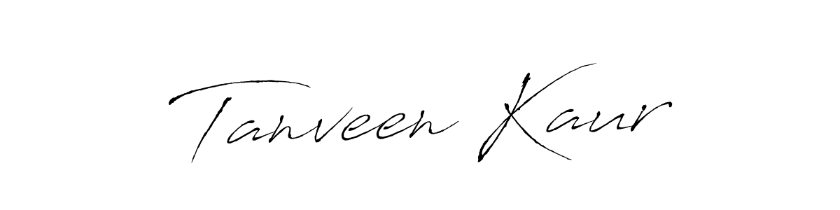 How to make Tanveen Kaur signature? Antro_Vectra is a professional autograph style. Create handwritten signature for Tanveen Kaur name. Tanveen Kaur signature style 6 images and pictures png