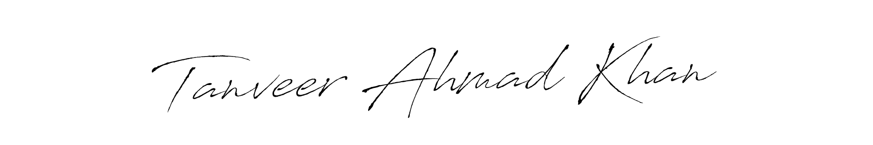 Make a beautiful signature design for name Tanveer Ahmad Khan. Use this online signature maker to create a handwritten signature for free. Tanveer Ahmad Khan signature style 6 images and pictures png