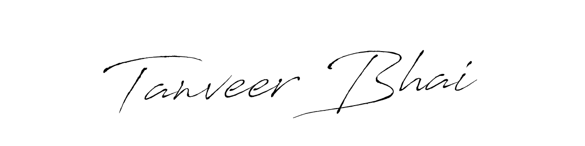 Make a beautiful signature design for name Tanveer Bhai. With this signature (Antro_Vectra) style, you can create a handwritten signature for free. Tanveer Bhai signature style 6 images and pictures png