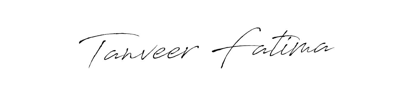 Make a beautiful signature design for name Tanveer Fatima. With this signature (Antro_Vectra) style, you can create a handwritten signature for free. Tanveer Fatima signature style 6 images and pictures png