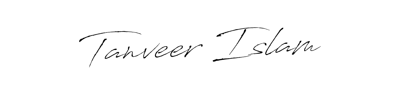 Antro_Vectra is a professional signature style that is perfect for those who want to add a touch of class to their signature. It is also a great choice for those who want to make their signature more unique. Get Tanveer Islam name to fancy signature for free. Tanveer Islam signature style 6 images and pictures png