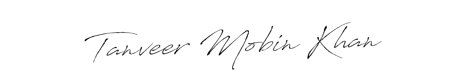 Design your own signature with our free online signature maker. With this signature software, you can create a handwritten (Antro_Vectra) signature for name Tanveer Mobin Khan. Tanveer Mobin Khan signature style 6 images and pictures png