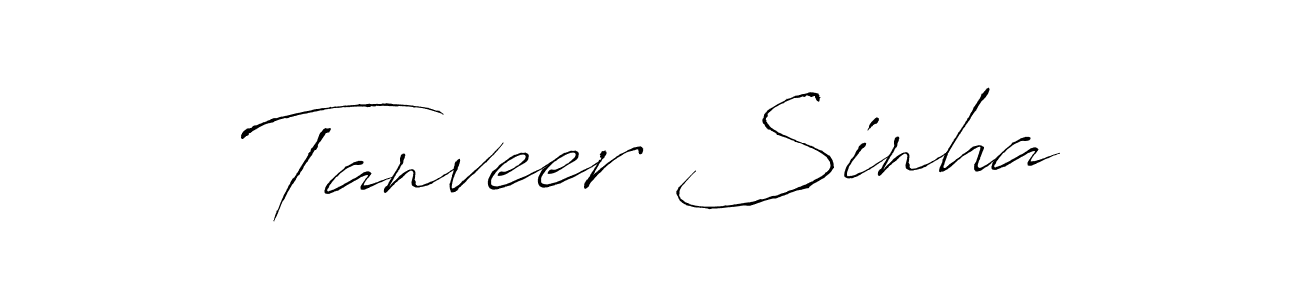How to make Tanveer Sinha signature? Antro_Vectra is a professional autograph style. Create handwritten signature for Tanveer Sinha name. Tanveer Sinha signature style 6 images and pictures png