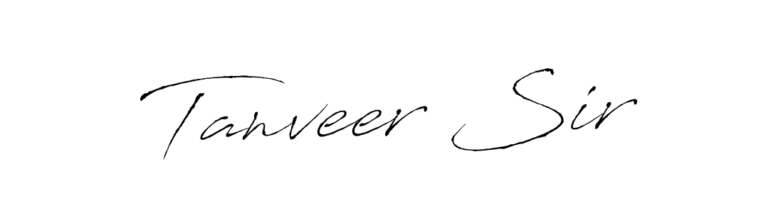 Also You can easily find your signature by using the search form. We will create Tanveer Sir name handwritten signature images for you free of cost using Antro_Vectra sign style. Tanveer Sir signature style 6 images and pictures png