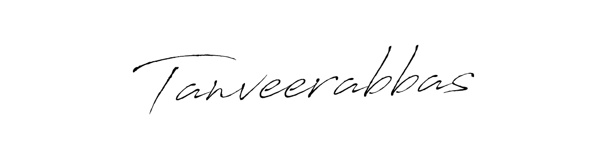 Also we have Tanveerabbas name is the best signature style. Create professional handwritten signature collection using Antro_Vectra autograph style. Tanveerabbas signature style 6 images and pictures png