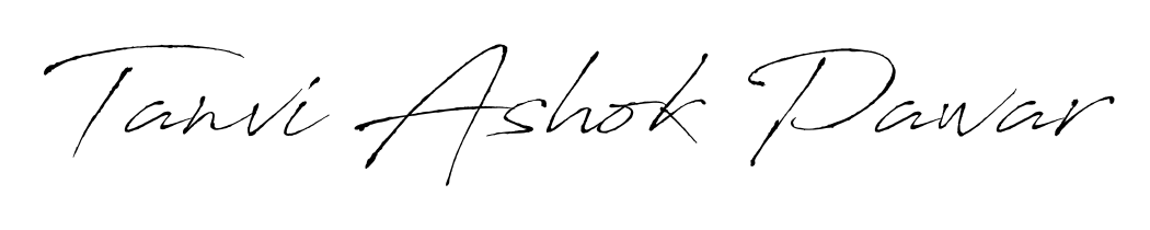 Generate high-definition signature styles for Tanvi Ashok Pawar. The Antro_Vectra typeface ensures crisp legibility and sophisticated design. Tanvi Ashok Pawar signature style 6 images and pictures png