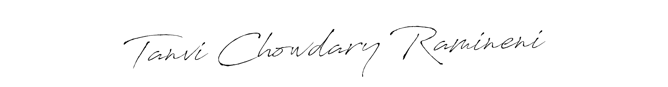 Use a signature maker to create a handwritten signature online. With this signature software, you can design (Antro_Vectra) your own signature for name Tanvi Chowdary Ramineni. Tanvi Chowdary Ramineni signature style 6 images and pictures png