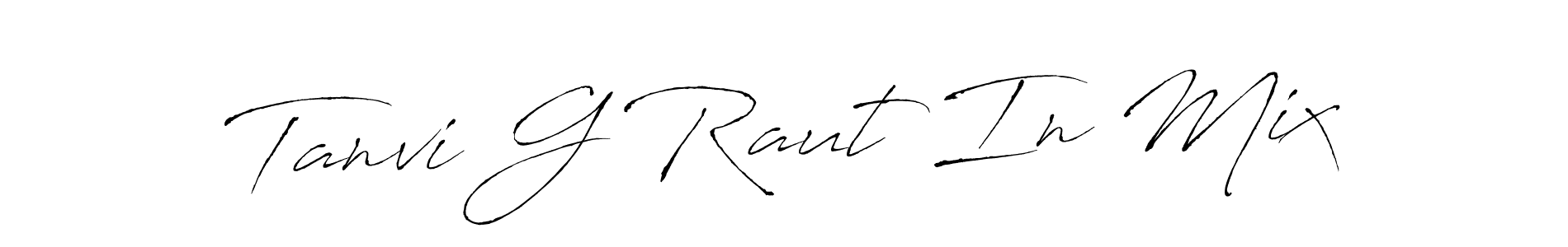 Also You can easily find your signature by using the search form. We will create Tanvi G Raut In Mix name handwritten signature images for you free of cost using Antro_Vectra sign style. Tanvi G Raut In Mix signature style 6 images and pictures png