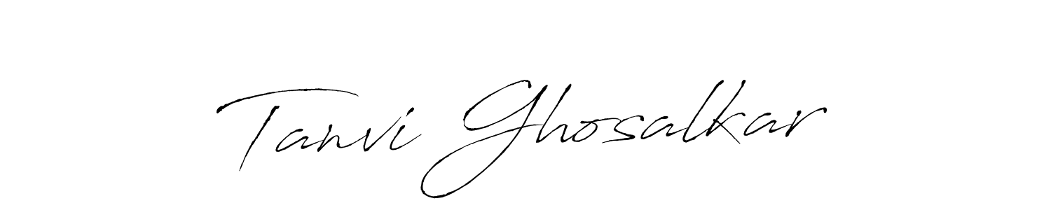 Design your own signature with our free online signature maker. With this signature software, you can create a handwritten (Antro_Vectra) signature for name Tanvi Ghosalkar. Tanvi Ghosalkar signature style 6 images and pictures png
