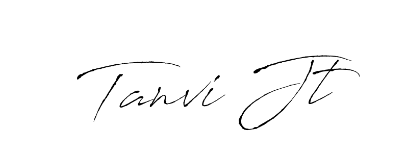 You can use this online signature creator to create a handwritten signature for the name Tanvi Jt. This is the best online autograph maker. Tanvi Jt signature style 6 images and pictures png