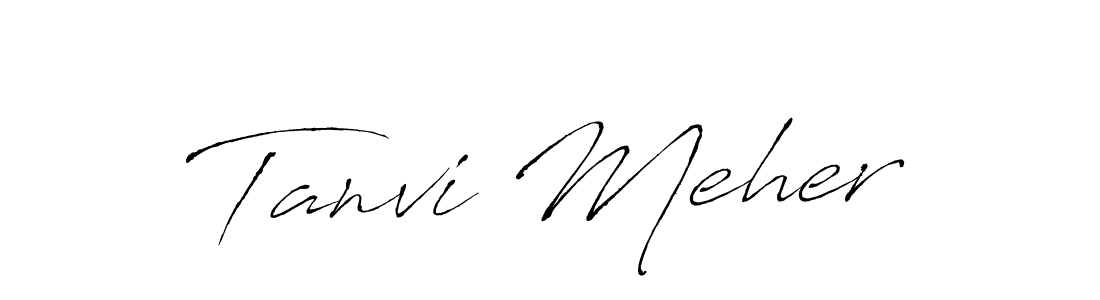 How to make Tanvi Meher signature? Antro_Vectra is a professional autograph style. Create handwritten signature for Tanvi Meher name. Tanvi Meher signature style 6 images and pictures png