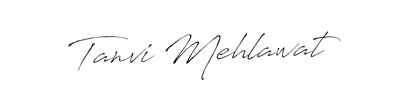 How to make Tanvi Mehlawat name signature. Use Antro_Vectra style for creating short signs online. This is the latest handwritten sign. Tanvi Mehlawat signature style 6 images and pictures png
