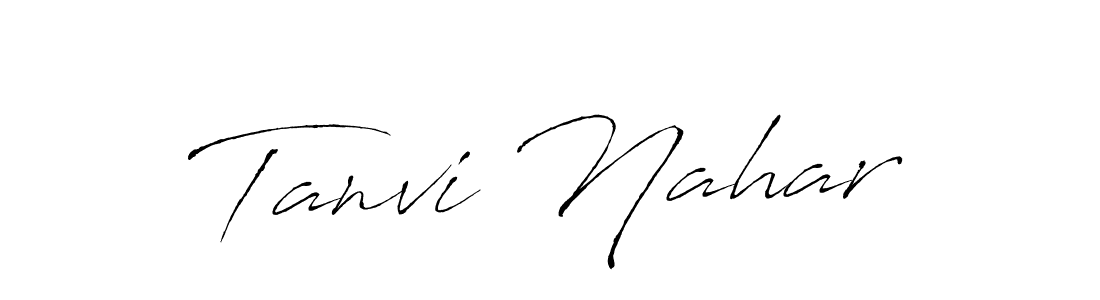 How to make Tanvi Nahar signature? Antro_Vectra is a professional autograph style. Create handwritten signature for Tanvi Nahar name. Tanvi Nahar signature style 6 images and pictures png