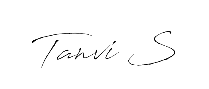Use a signature maker to create a handwritten signature online. With this signature software, you can design (Antro_Vectra) your own signature for name Tanvi S. Tanvi S signature style 6 images and pictures png