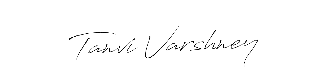 Make a beautiful signature design for name Tanvi Varshney. With this signature (Antro_Vectra) style, you can create a handwritten signature for free. Tanvi Varshney signature style 6 images and pictures png